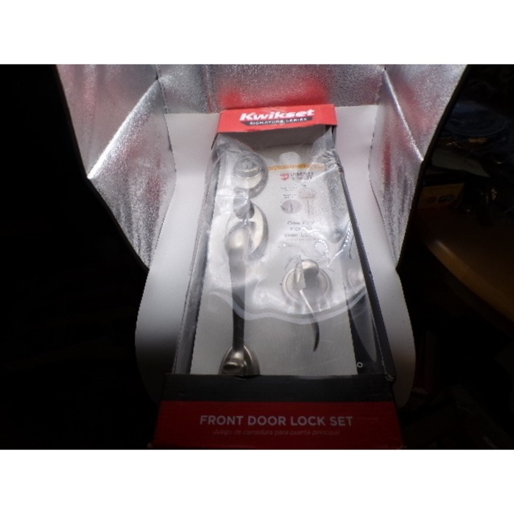 Kwikset Signature Series Front Door Lock Set SmartKey Brushed Nickel Deadbolt